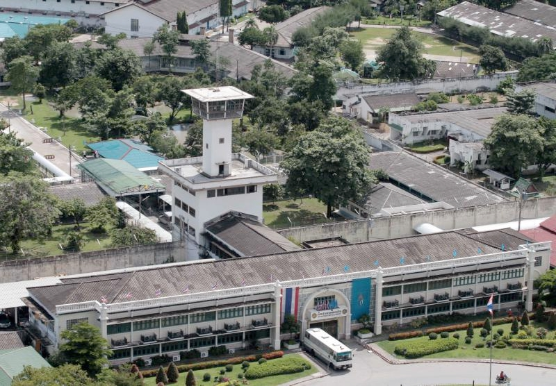 Security towers and perimeter walls at Klong Prem Central Prison 