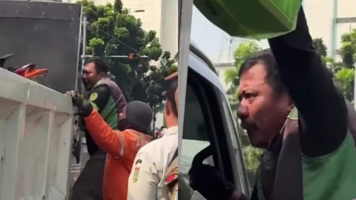 Motor Ojol diangkut